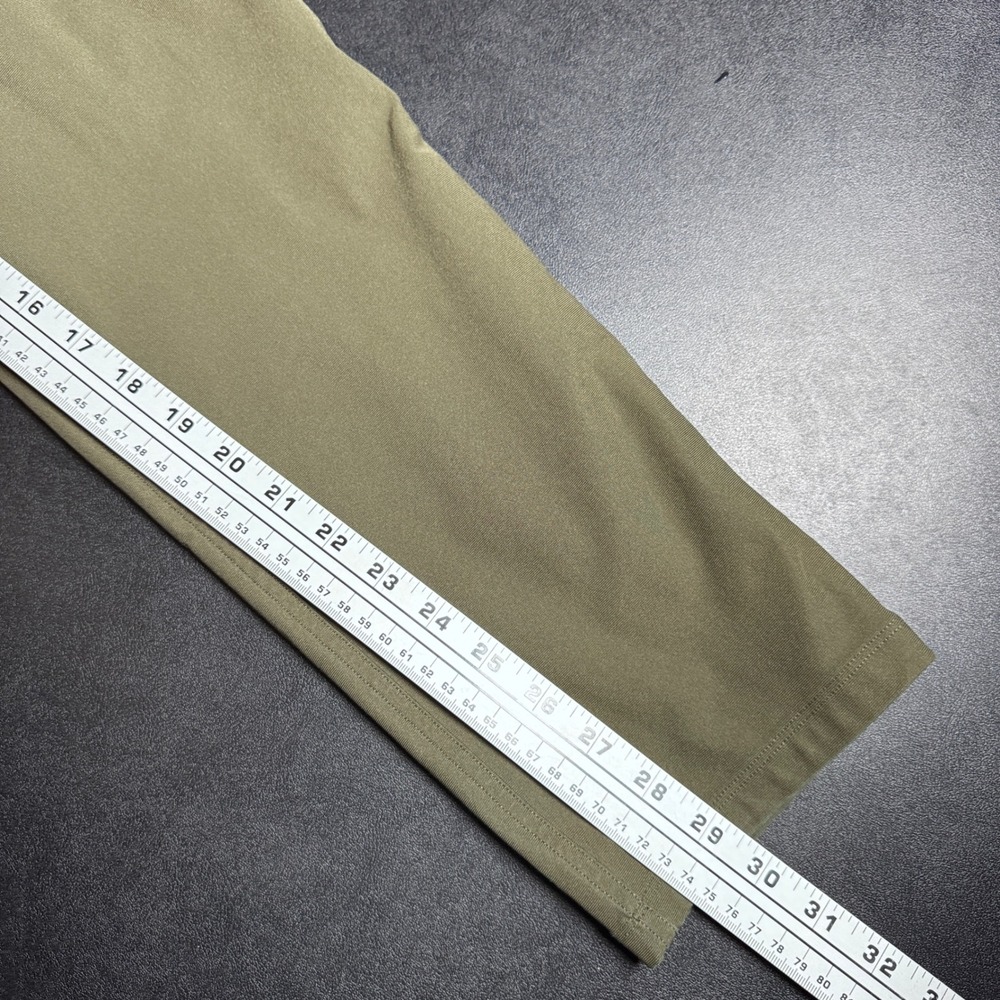 Lululemon ABC Pants Mens 34 35x31 Olive Green Solid Technical Commuter Trousers - Picture 6 of 7